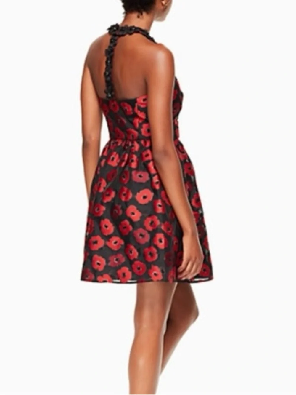 kate spade Poppy Jacquard T-Back Embellished Dress (Size 14) - Like New